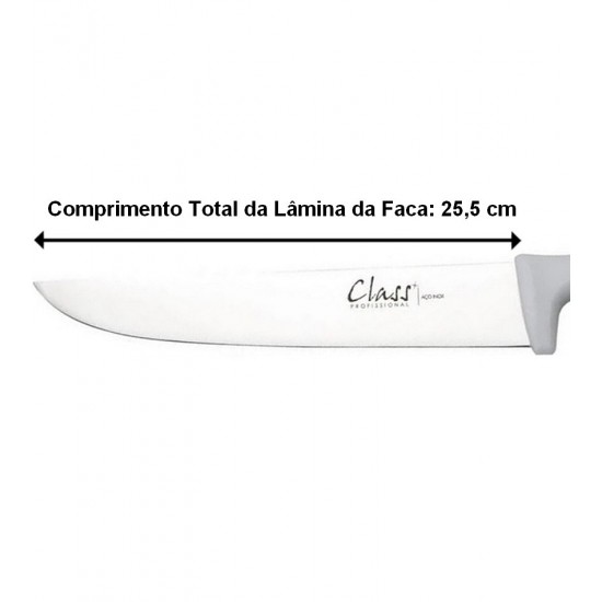 Faca Para Carne Lâmina Inox 25,5cm Professional 10" Class Home